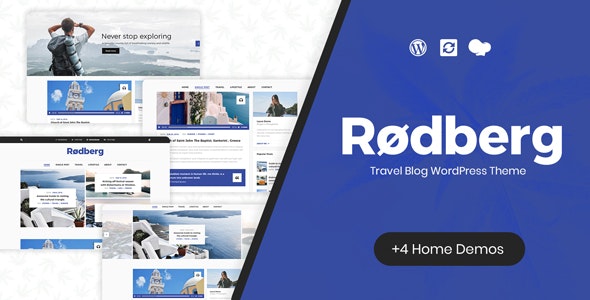 Rodberg v1.2 - Travel Blog WordPress Theme Gutenberg Compatible