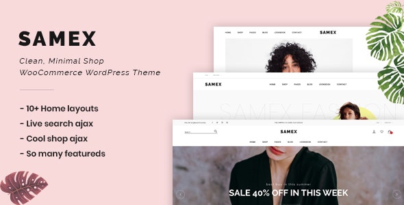 Samex v1.3 - Clean, Minimal Shop WooCommerce WordPress Theme