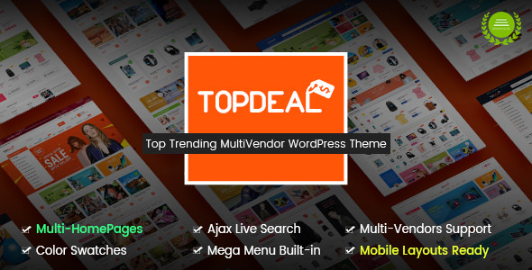 TopDeal v1.6.13 - Multipurpose Marketplace WordPress Theme