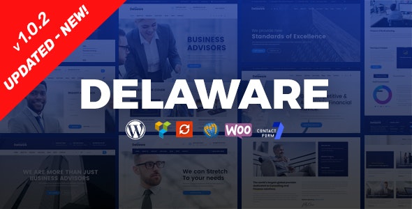 Delaware - Consulting and Finance WordPress Theme Nulled