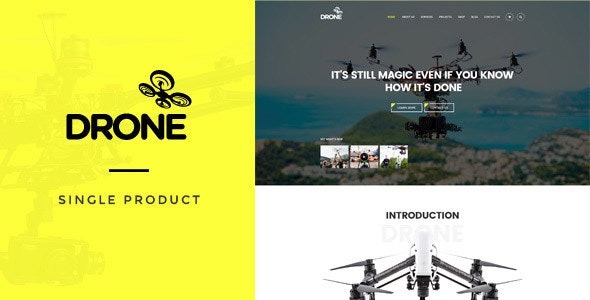 Drone Nulled Single Product WordPress Theme Free Download