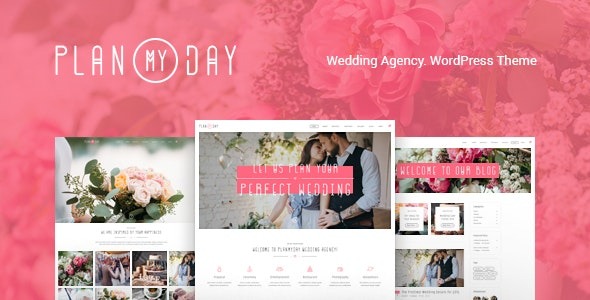 Plan My Day Nulled Wedding Event Planning Agency WordPress Theme Free Download