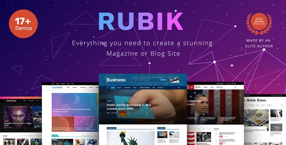 Rubik - A Perfect Theme for Blog Magazine Website Nulled