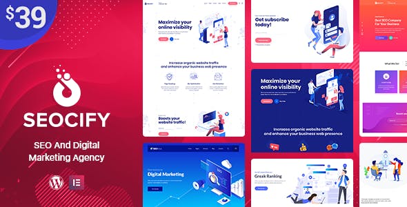 SeoCify – SEO Digital Marketing Agency WP Theme Nulled