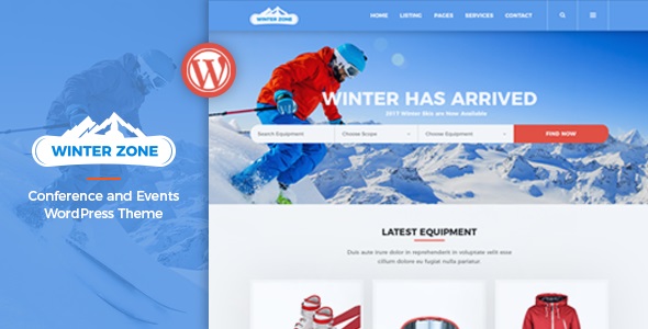 WinterZone – Ski & Winter Sports WordPress Theme Nulled