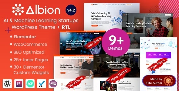 Albion Nulled Machine Learning & AI WordPress Theme Free Download