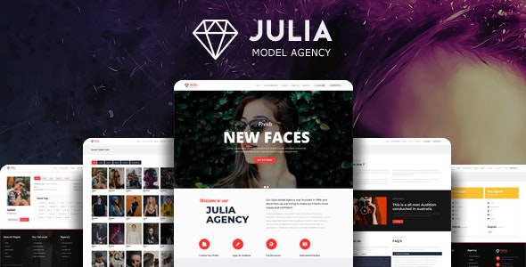 Julia - Talent Management WordPress Theme Nulled
