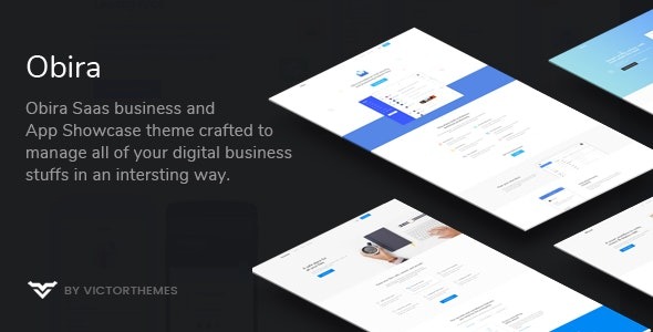 Obira Nulled SaaS Business & App Showcase WordPress Theme Free Download