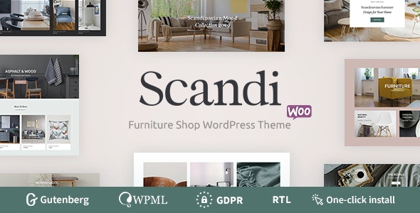 Scandi - Furniture Store and Home Decor Shop WooCommerce Theme Nulled