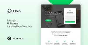 Cloin v1.0 - Business Unbounce Landing Page Template