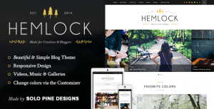 Hemlock v1.8.2 - A Responsive WordPress Blog Theme