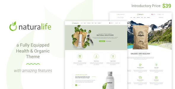 NaturaLife - Health & Organic WordPress Theme