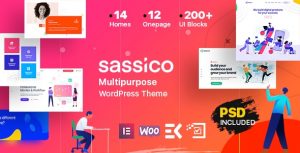 Sassico v1.6 - Multipurpose Saas Startup Agency WordPress Theme