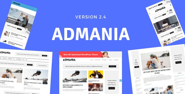 Admania v2.4.8 - AD Optimized WordPress Theme For Adsense & Affiliate Enthusiasts