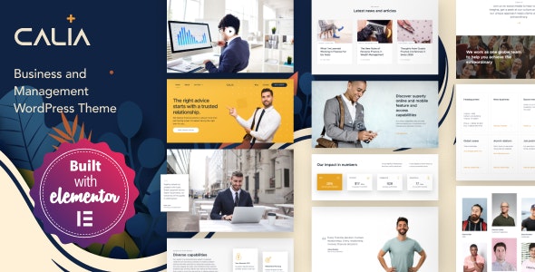 Calia - Business and Management WordPress Theme Nulled
