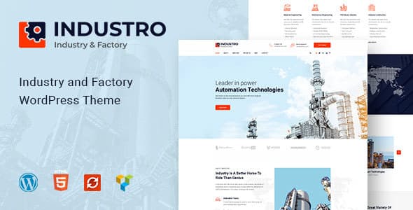 Industro v1.0.6.4 - Industry & Factory WordPress Theme