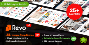 Revo v3.6.0 - Multipurpose WooCommerce WordPress Theme Nulled