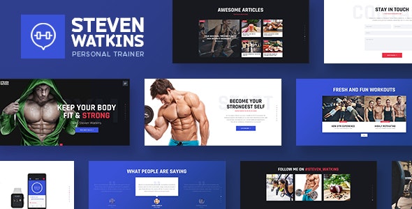 Steven Watkins v1.0.5 | Personal Gym Trainer & Nutrition Coach WordPress Theme
