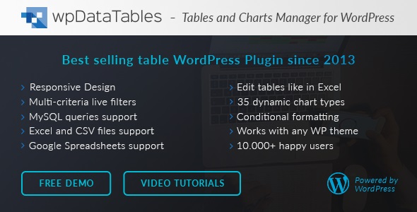 wpDataTables - Tables and Charts Manager for WordPress v2.3.1