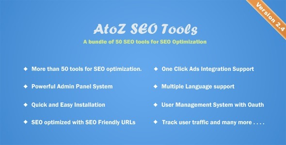 AtoZ SEO Tools Free Download Search Engine Optimization Tools Nulled