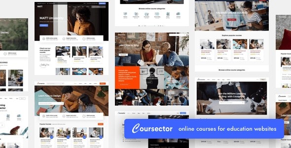 Coursector Nulled LMS Education WordPress Free Download