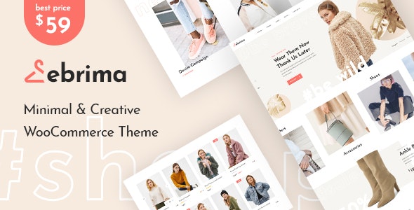 Ebrima - Minimal & Creative WooCommerce WP Theme Nulled