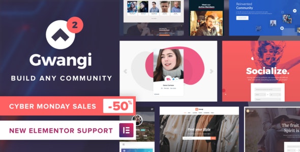 Gwangi - PRO Multi-Purpose Membership, Social Network & BuddyPress Community Theme Nulled