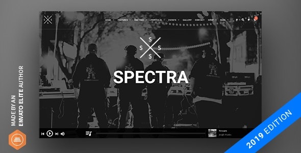 Spectra - Music Theme for WordPress Nulled
