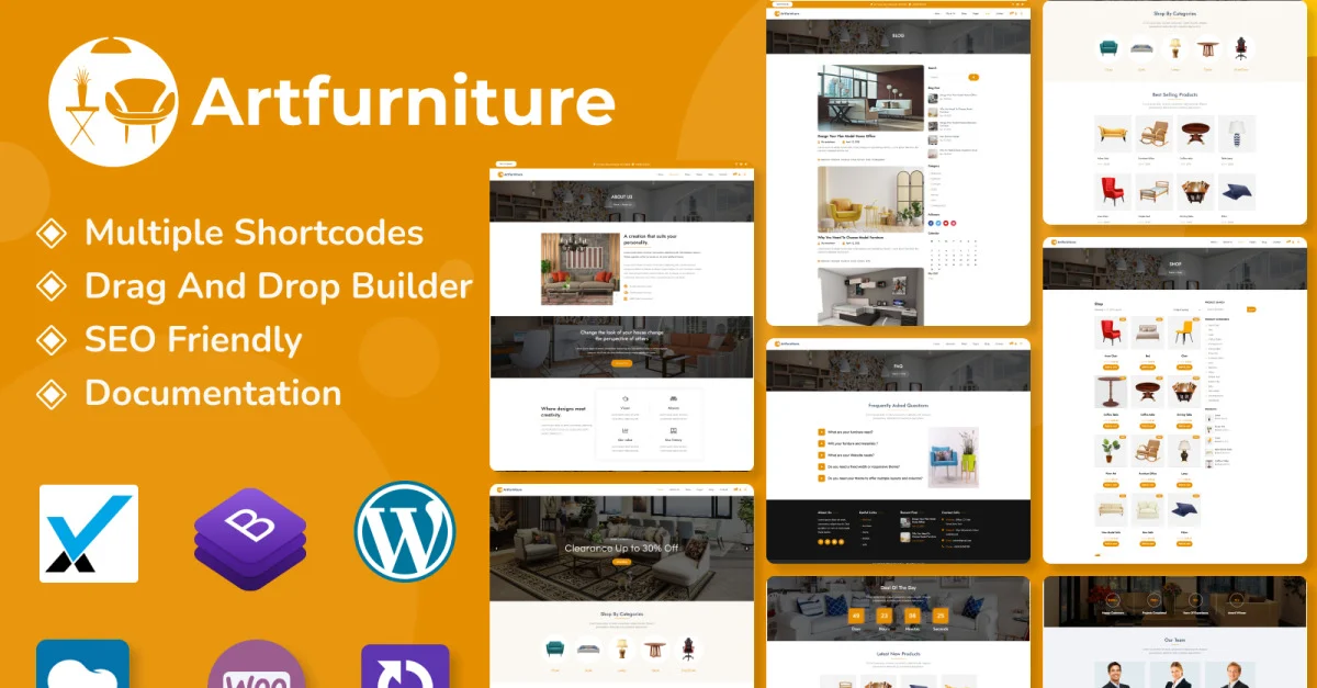 Artfurniture - Furniture Theme for WooCommerce WordPress Nulled