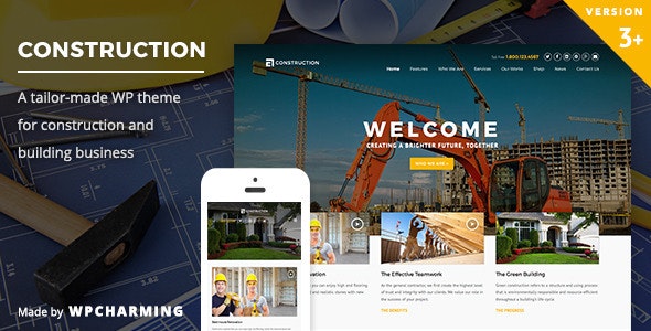Construction WordPress Theme Nulled