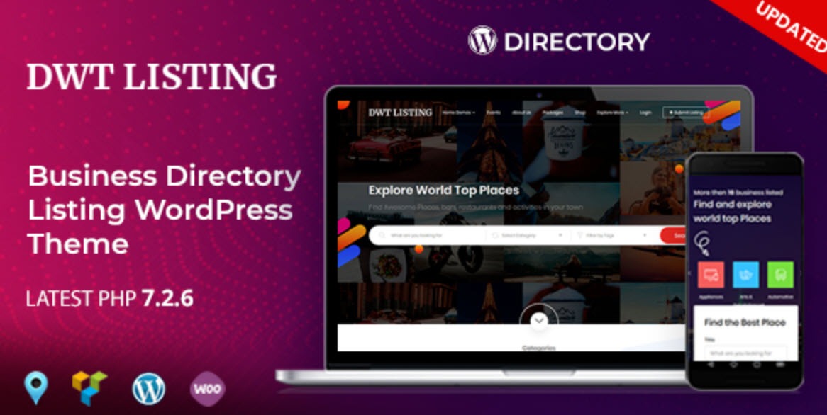 DWT - Directory & Listing WordPress Theme Nulled