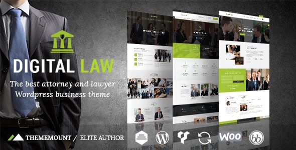 Digital Law Attorney & Legal Advisor WordPress Theme Nulled
