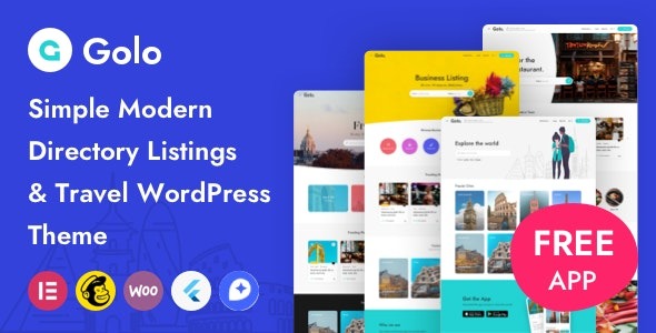 Golo Nulled Directory & Listing, Travel WordPress Theme Free Download