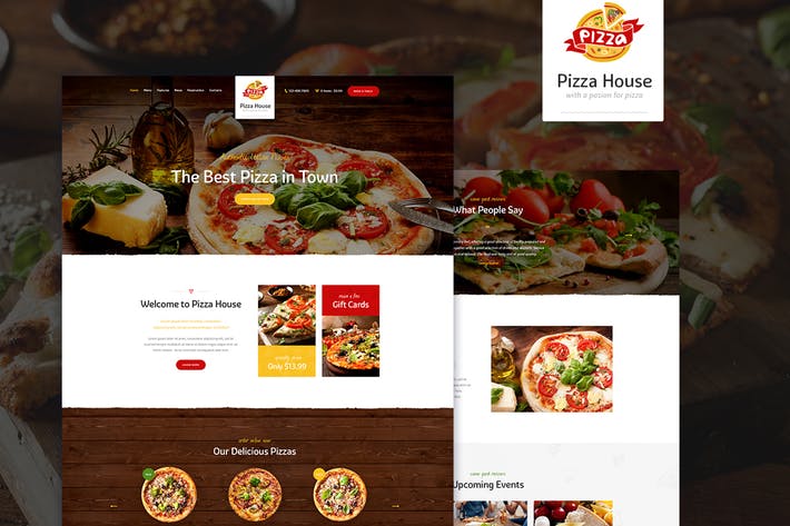 Pizza House - Restaurant Cafe Bistro WordPress Theme Nulled