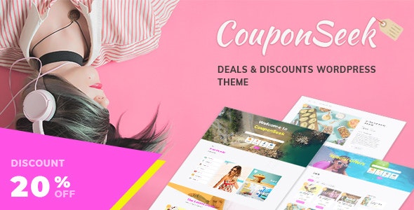 CouponSeek - Deals & Discounts WordPress Theme Nulled