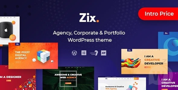 Zix Nulled Digital Agency & MultiPurpose WordPress Theme Free Download