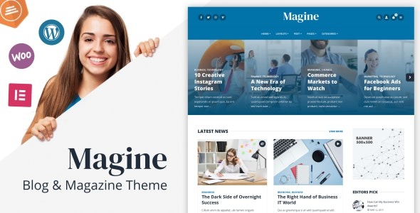 Magine Nulled Elementor Business Blog WordPress Theme Free Download