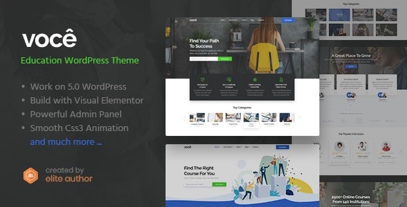 Vocee Nulled Education & LMS WordPress Theme Free Download