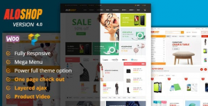 Alo Shop v4.2 - Mega Market RTL Responsive WooCommerce WordPress Theme