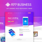 App Business Landing Page Responsive Blogger Template v2.0