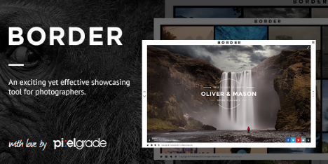 BORDER - A Delightful Photography WordPress Theme