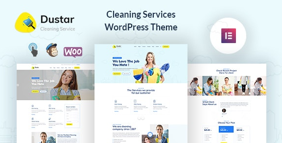 Dustar v1.0.1 - Cleaning Services WordPress Theme