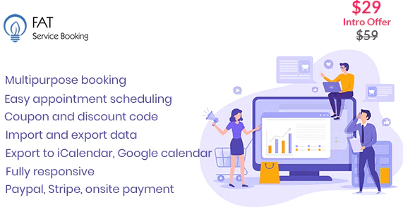 Fat Services Booking v - Automated Booking and Online Scheduling