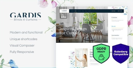 Gardis v1.2.0 - Blinds and Curtains Studio & Shop WordPress Theme