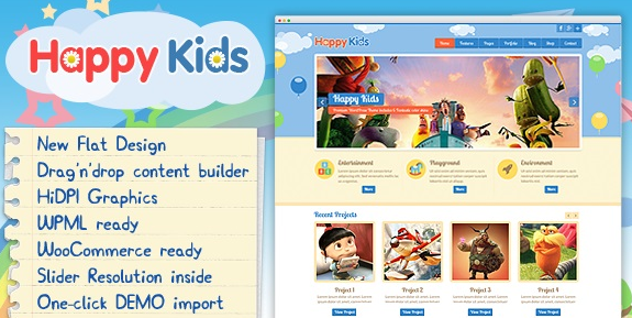 Happy Kids - Children WordPress Theme v3.4.7