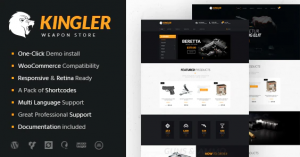Kingler v1.7 | Weapon Store & Gun Training WP Theme