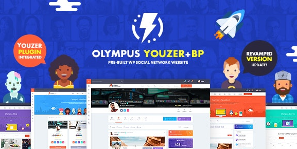 Olympus v3.6 - Powerful BuddyPress Theme for Social Networking