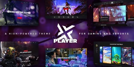 PlayerX v1.10.1 - A High-powered Theme for Gaming and eSports