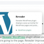 Revealer v2.0.2 - Navigation Popup for WordPress Links
