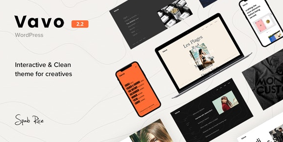 Vavo v2.2.1 - An Interactive & Clean Theme for Creatives